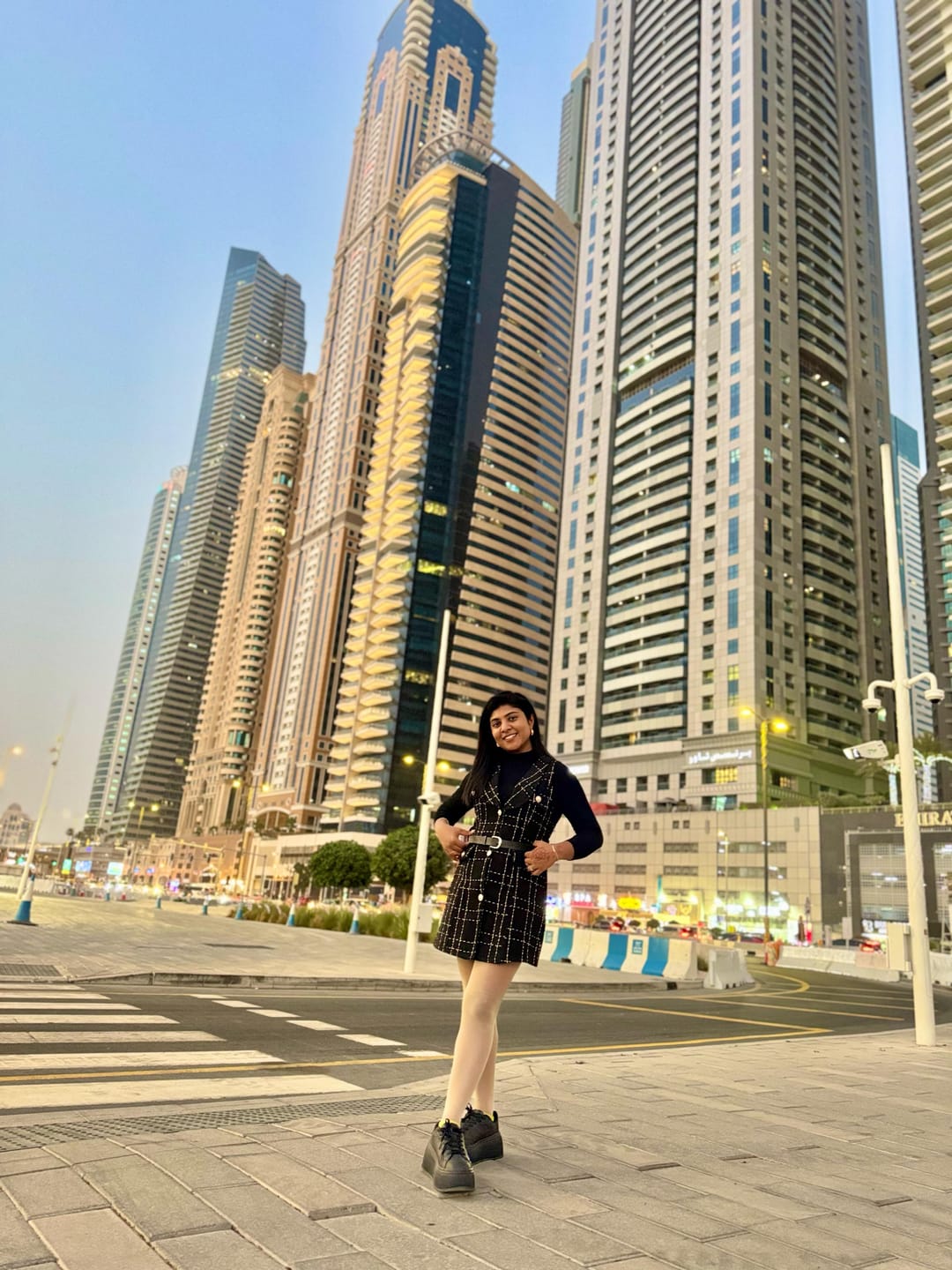 Customer photo review of Rader Set of Top and Woolen Tweed Dress