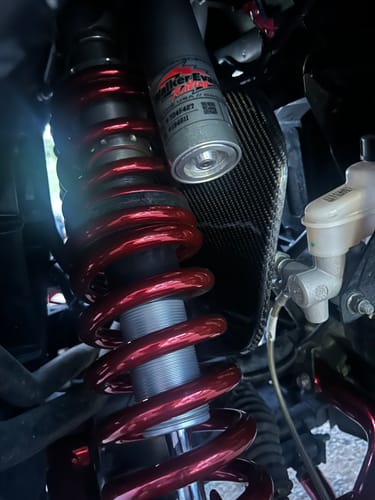 Customer photo review of RPM Pro XP Carbon Fiber Heat Deflector & Cab Cooling Panel