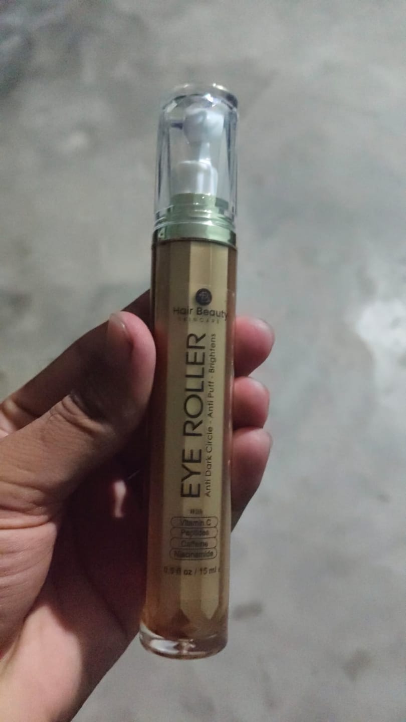 Customer photo review of Eye Roller | Eliminates Dark Circles & Puffy Eyes