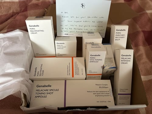 Customer photo review of GENABELLE Melacare Spicule toning Shot Ampoule