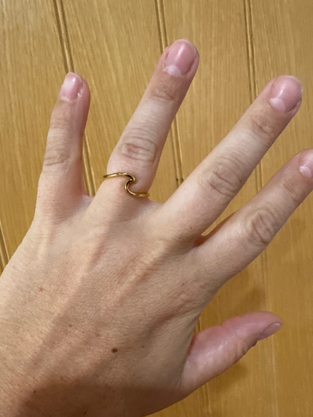Customer photo review of Imari Gold Wave Ring
