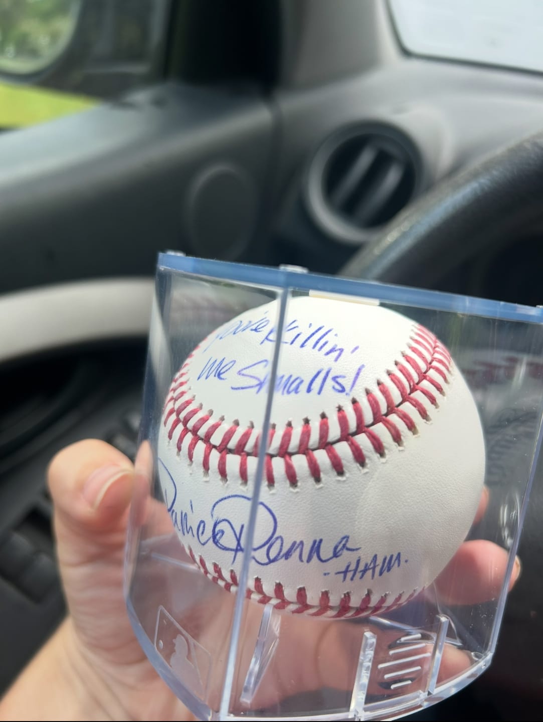 Customer photo review of Autographed Official MLB Baseball