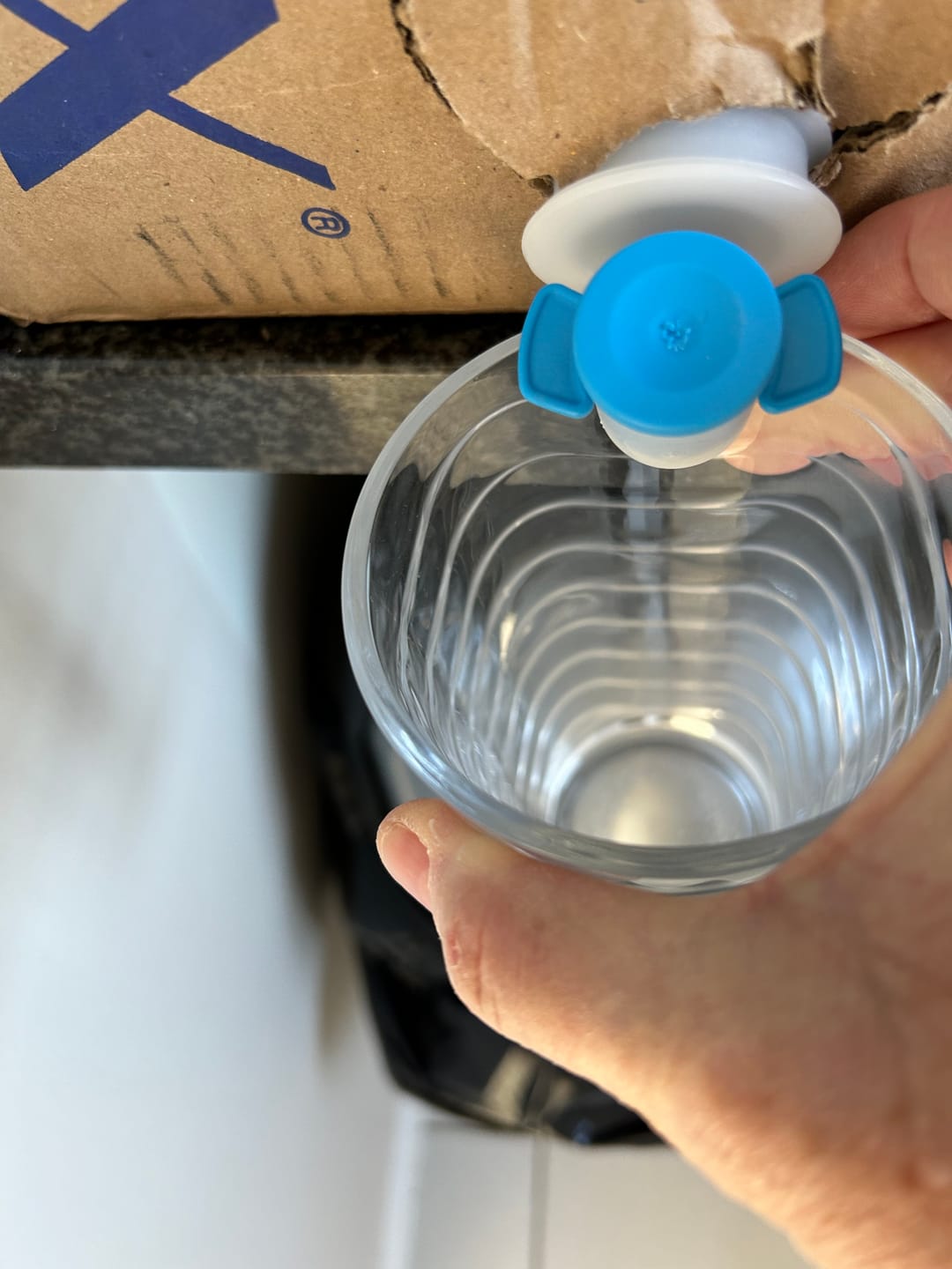 Customer photo review of AcquaBox 15L Mineral Water Bag-in-Box with Tap By Mountain Falls