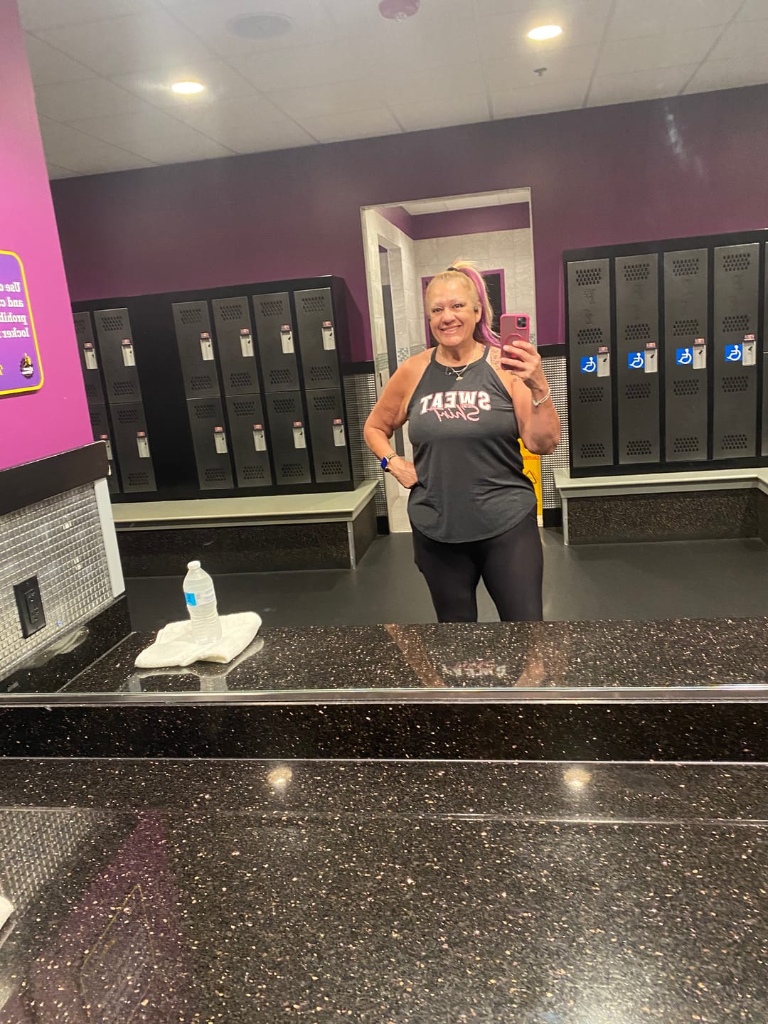 Customer photo review of Sweat Shirt Rocker Tank