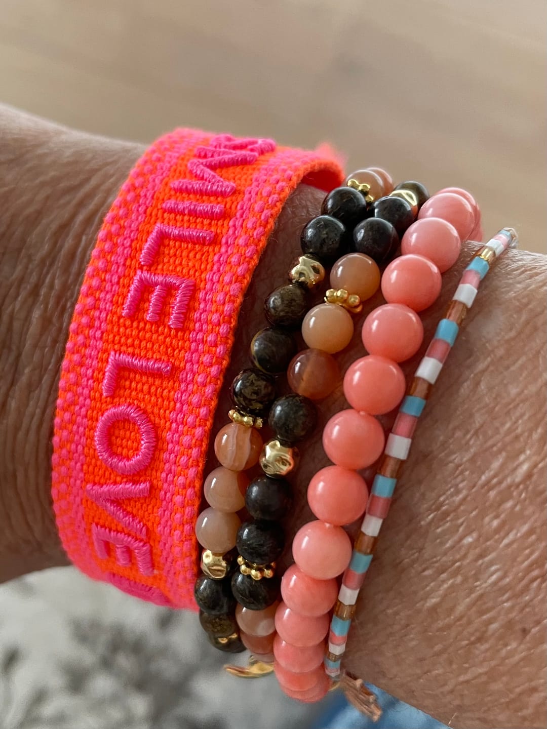 Customer photo review of SMILE LOVE DREAM Statement Armband