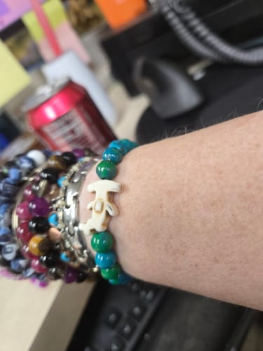 Customer photo review of The Shark Week Bracelet