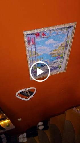 Customer video review of 5D Diamond Painting AB Steine Haus am Strand