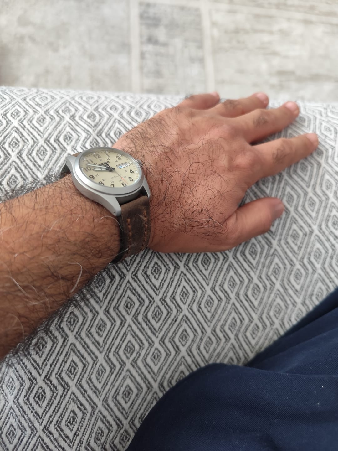 Customer photo review of Klasik Saat Deri Kordon Saat Kayışı Siyah - Üçip