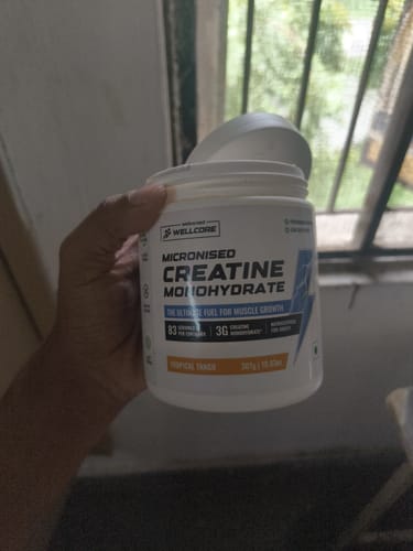 Customer photo review of Wellcore - Pure Micronised Creatine Monohydrate (307g, 83Servings) Tropical Tango