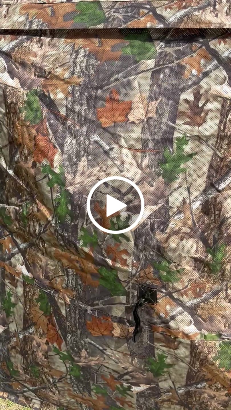 Customer video review of FLASH SALE 270° See Through 1-2 Person Hunting Blind, Pop Up Ground Deer Blind