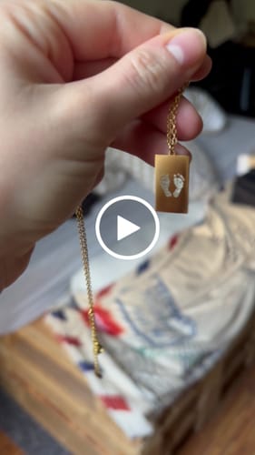 Customer video review of Zeichnung | Plainkette + Gravur