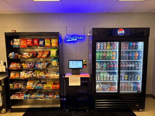 Customer photo review of Fast Snax Vending - Premium Neon Artwork