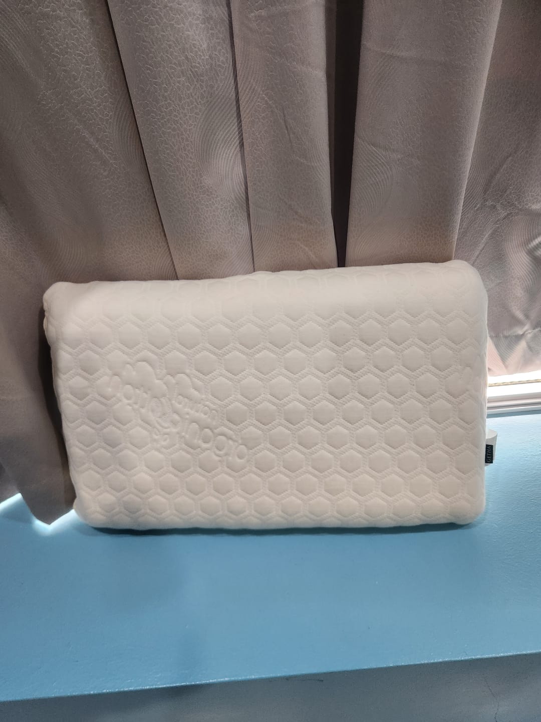 Customer photo review of Getha Organic Cotton Latex Pillow