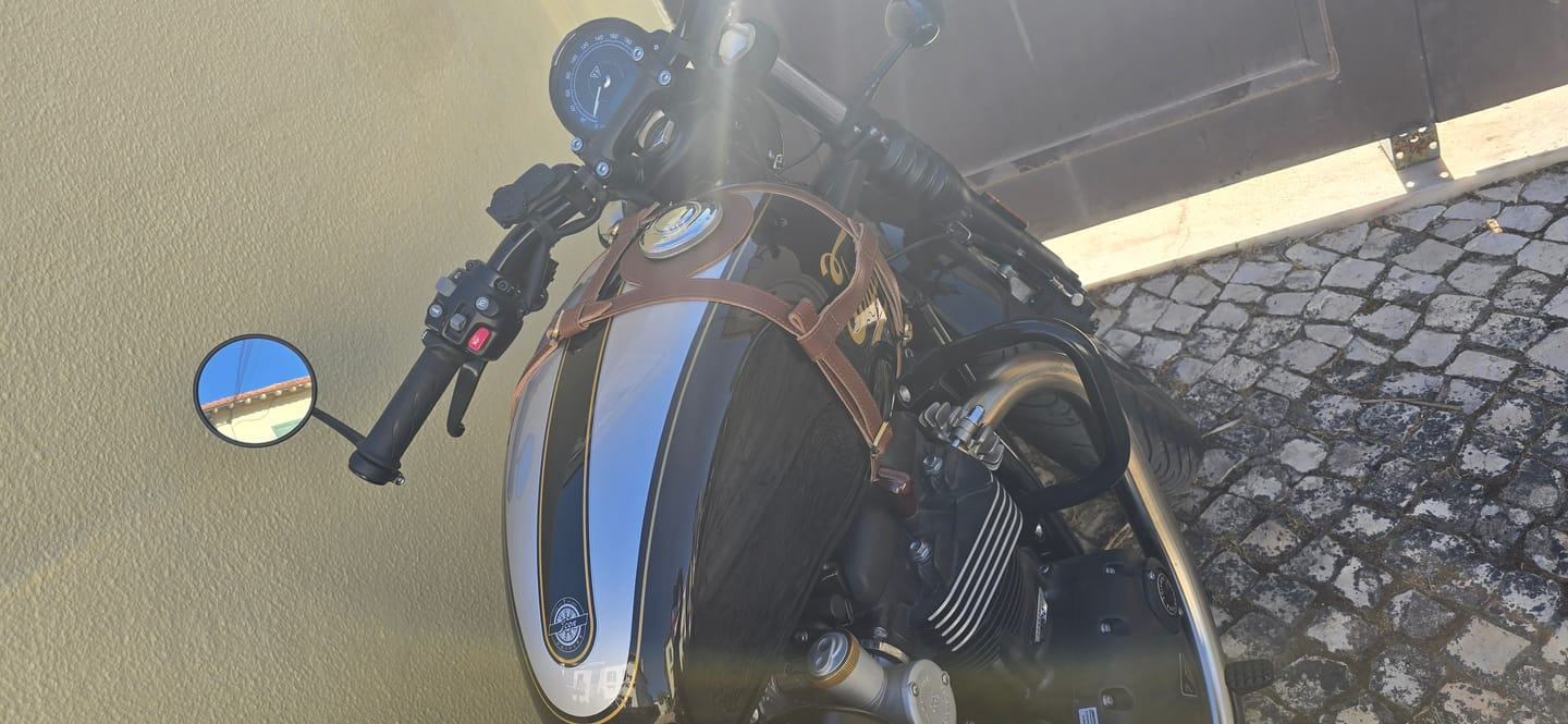 Customer photo review of tank strap right side fuel inlet