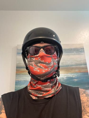 Customer photo review of Smallest lightest DOT Beanie Helmet - Gloss Black / No Peak
