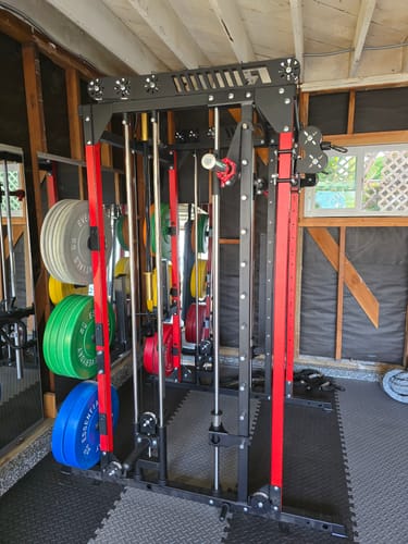Customer photo review of RitFit M1 PRO Multi-Functional Smith Machine with Cable Crossover System and Squat Rack for Home Gym