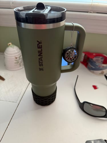 Customer photo review of Racecar Wheel Charm - Tumbler Handle Charm
