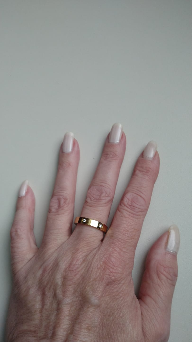 Customer photo review of Arianna Ring | 18K vergoldet