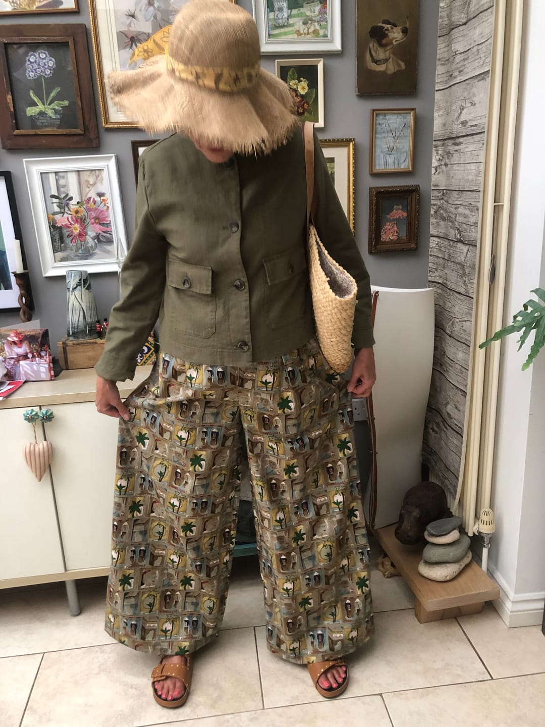 Customer photo review of Seaside Stroll Pima Cotton Lawn Fabric