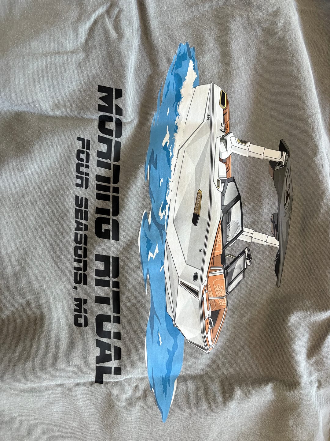 Customer photo review of Custom Boat T-Shirts - 100% Cotton (No Pocket)