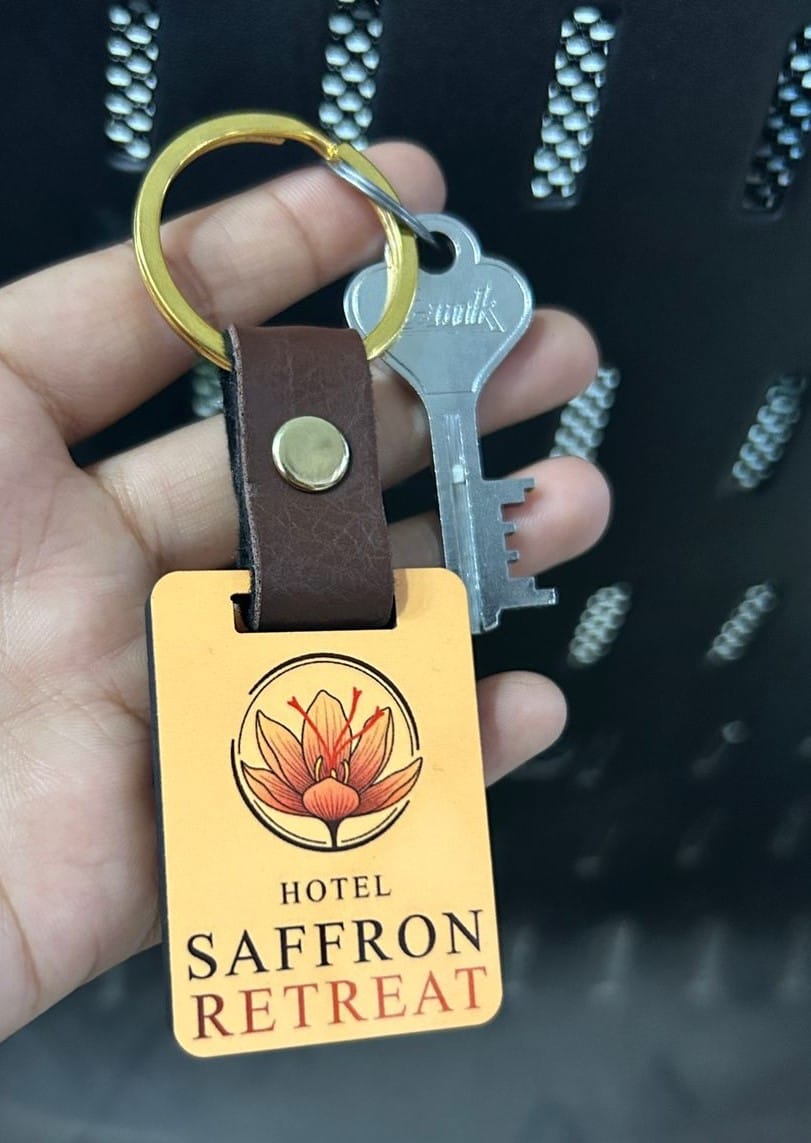Customer photo review of Customized Premium Belt Keychains | Best for Brand Promotion | PrintMine.in