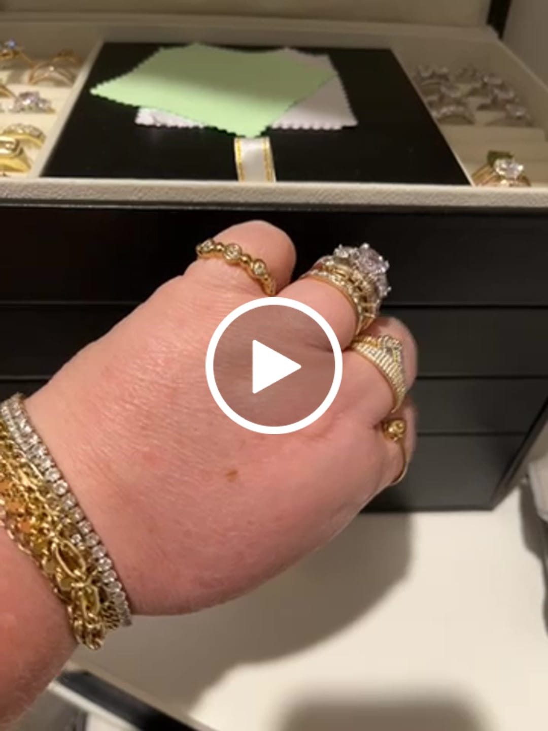 Customer video review of Beaded Tennis Ring