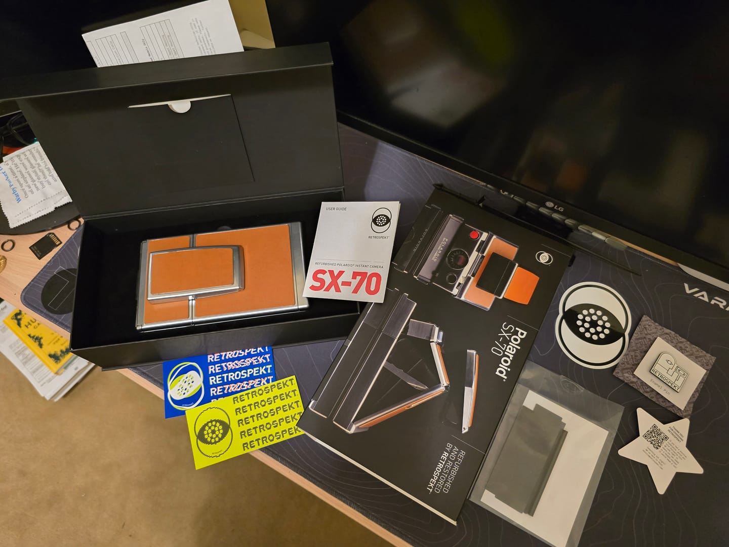 Customer photo review of Polaroid SX-70 Folding Camera Repair (Non-Autofocus Models)