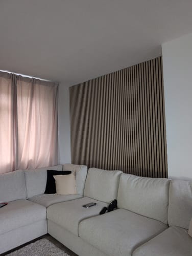 Customer photo review of Acoustic Slat Panel - Natural Oak