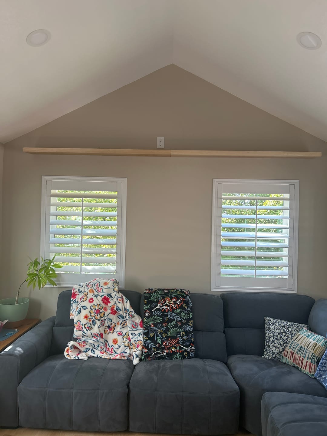 Customer photo review of Maple Floating Shelves