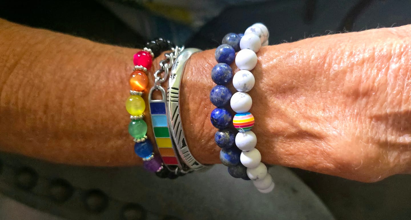 Customer photo review of White Stone Bracelet