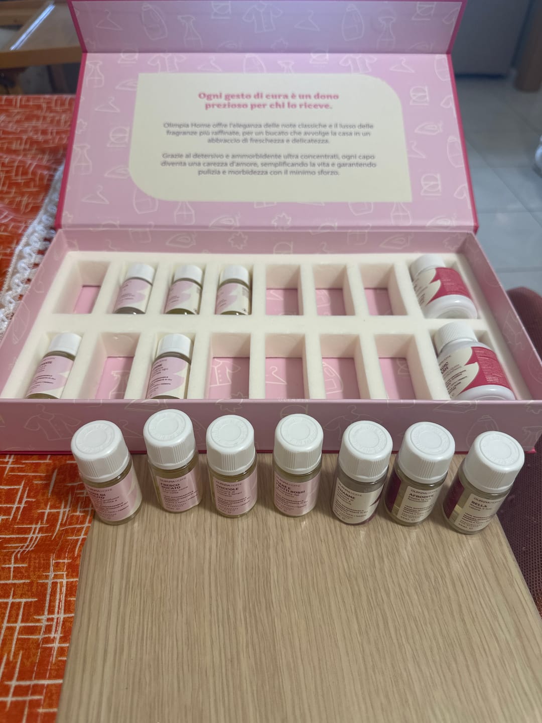 Customer photo review of Discovery Kit Laundry Collection – 14 Fragranze + Magic Wash & Soft