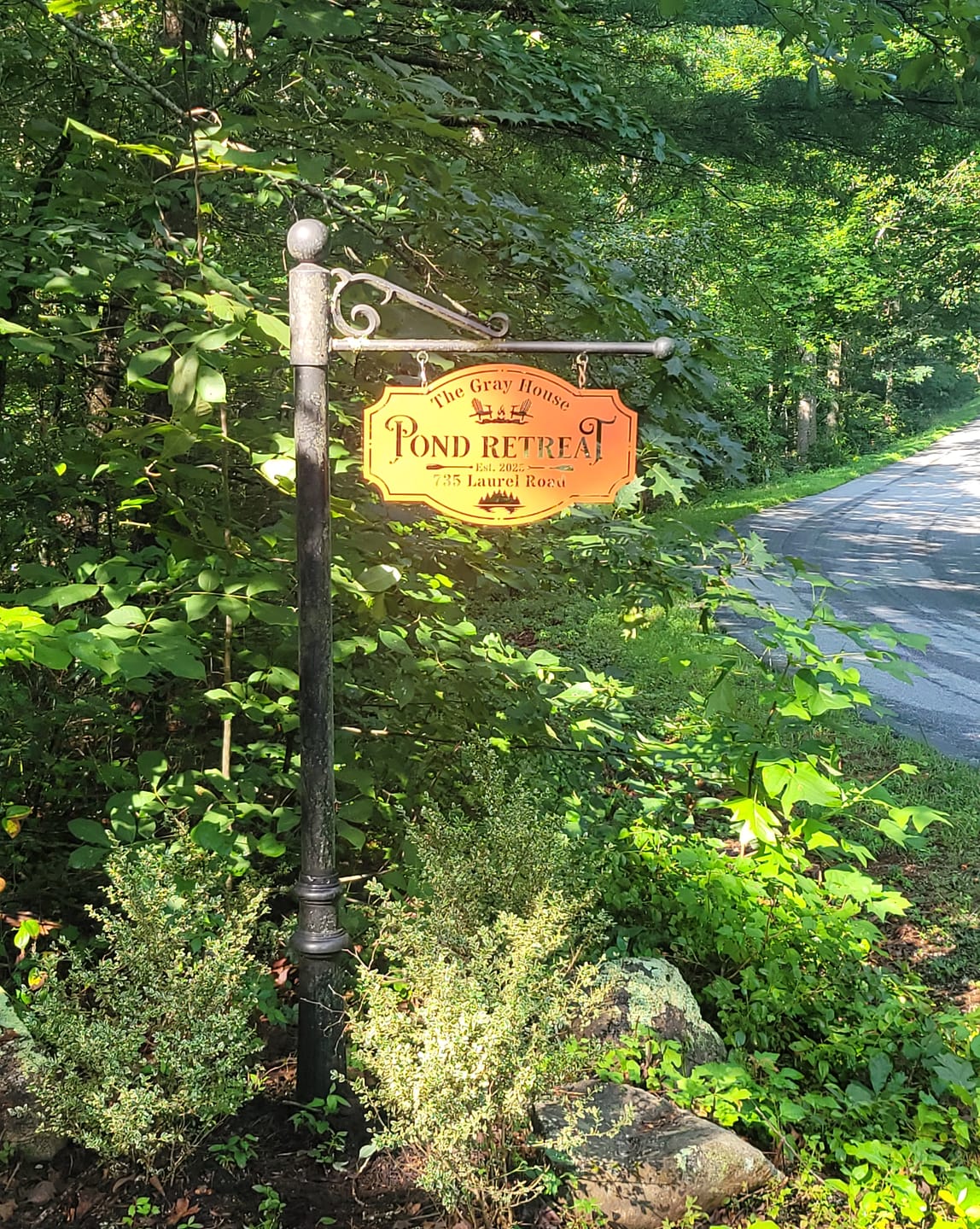 Customer photo review of Lake House I Metal Sign