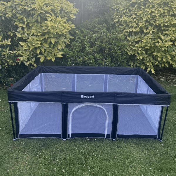 Customer photo review of Inklapbare Grondbox Baby Zwart 120x180 cm – Broyari Playpen