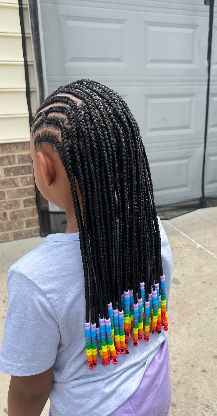 Customer photo review of Outre Synthetic Braid - X PRESSION LIL LOOKS 3X PRE STRETCHED BRAID 32