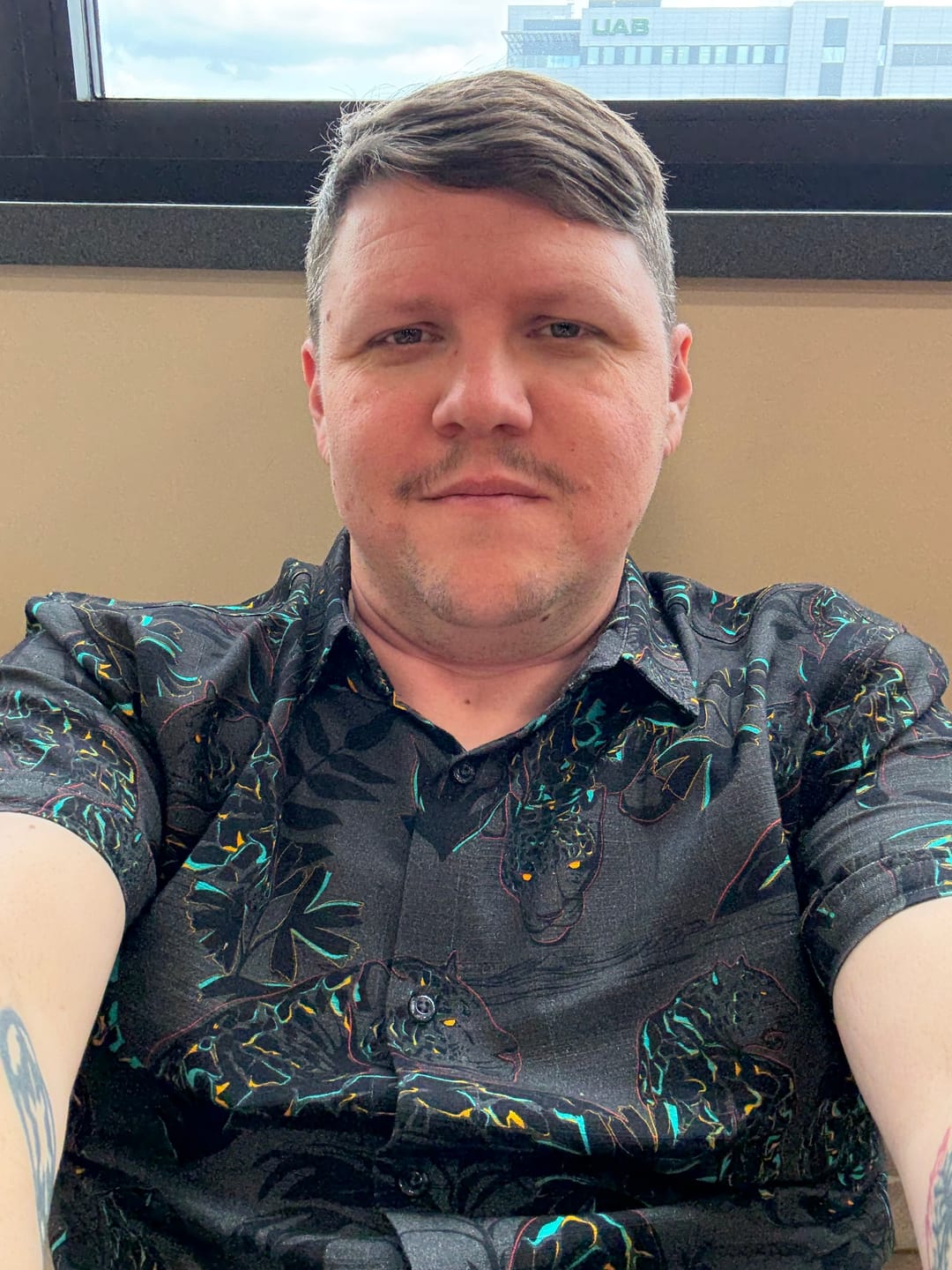Customer photo review of Jag Noir – Bamboo Short Sleeve Shirt