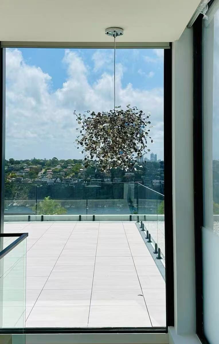 Customer photo review of WOMO Argent/Gold Cloud Multi Pendant Chandelier-WM2042