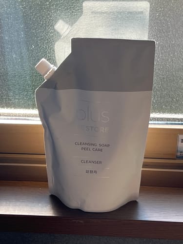 Customer photo review of クレンジングソープ泡ピールケア 詰替用（大容量タイプ）