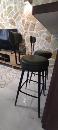 Customer photo review of Σκαμπό για Πάσο Κουζίνας Σετ 2 τεμ. Μπαρ Περιστρεφόμενα EKHO Ύψους Καθίσματος 76 εκ LB-C889C01