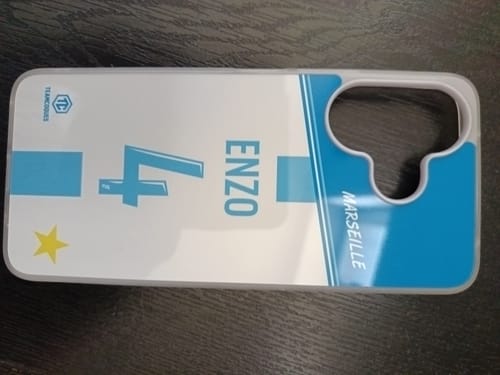 Customer photo review of Coque foot MARSEILLE OM Domicile personnalisable - TEAMCOQUES