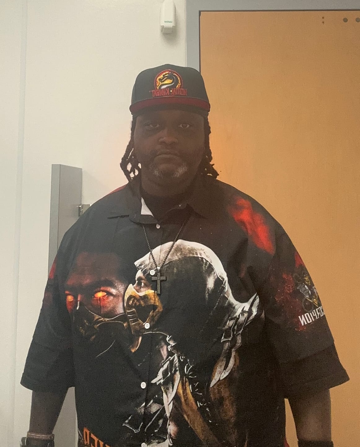 Customer photo review of Mortal Kombat: Scorpion 3D All Over Print T-shirt Tank Top Zip Hoodie Pullover Hoodie Hawaiian Shirt Beach Shorts Jogger