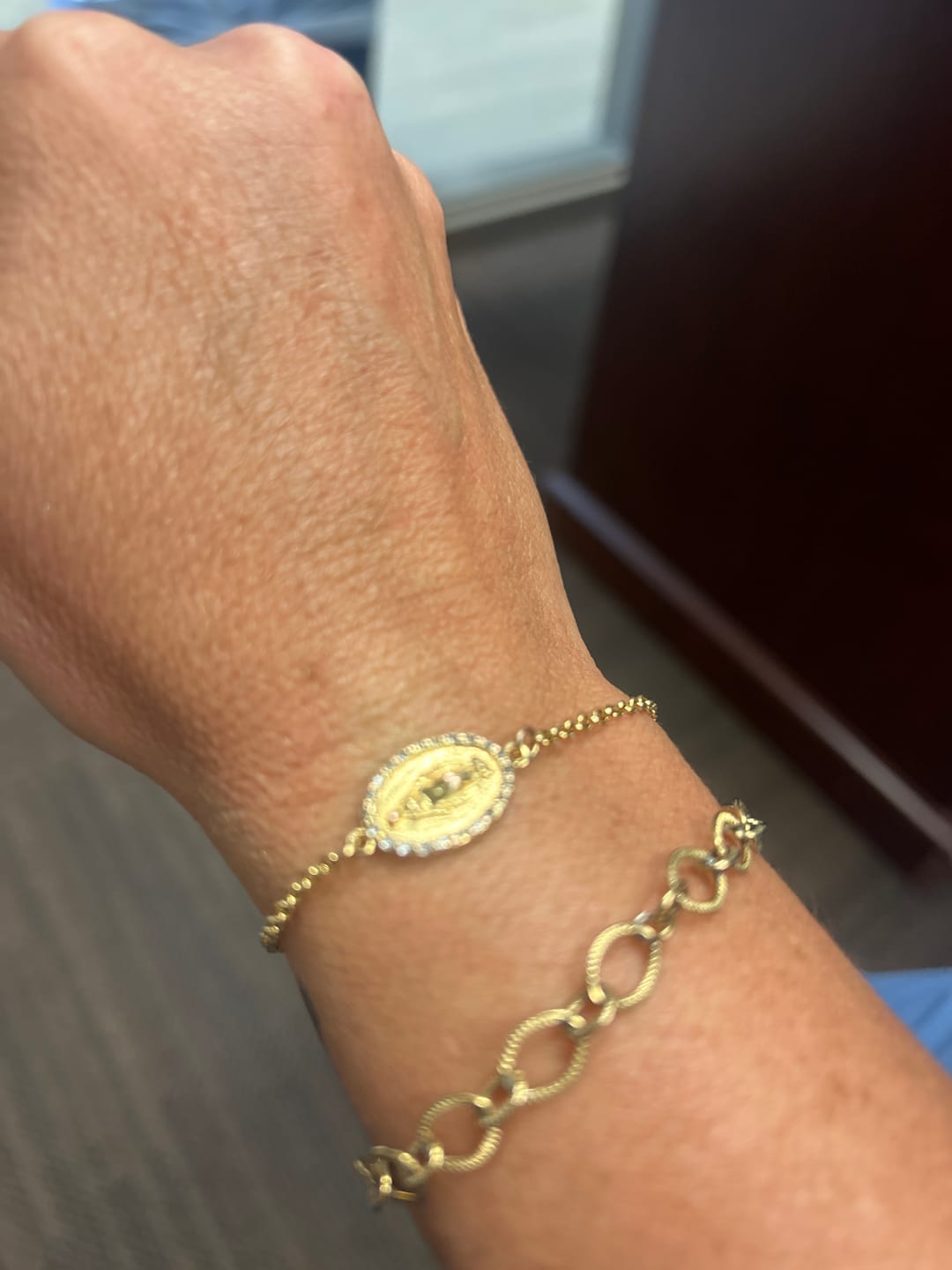 Customer photo review of Saint Mary Bracelet