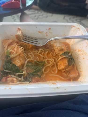 Customer photo review of Chicken Asiago