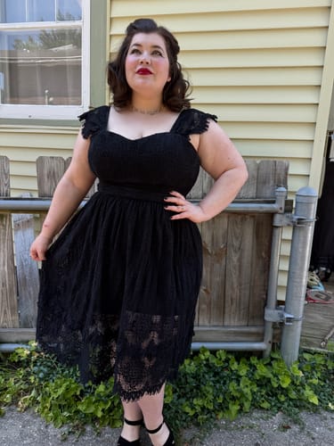 Customer photo review of Southern Gothic Skirt in Black