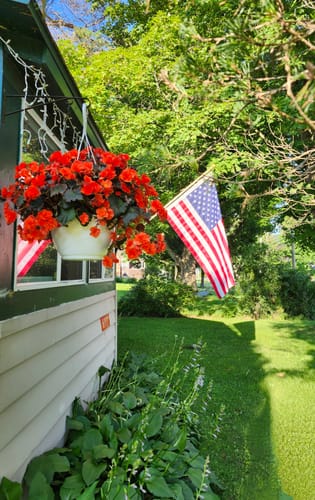 Customer photo review of 3' x 5' American Flag Set