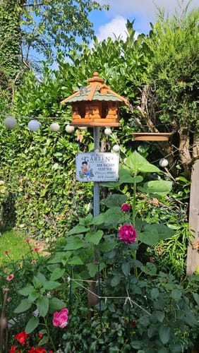 Customer photo review of Personalisiertes Gartenschild mit Namen Anpassbar