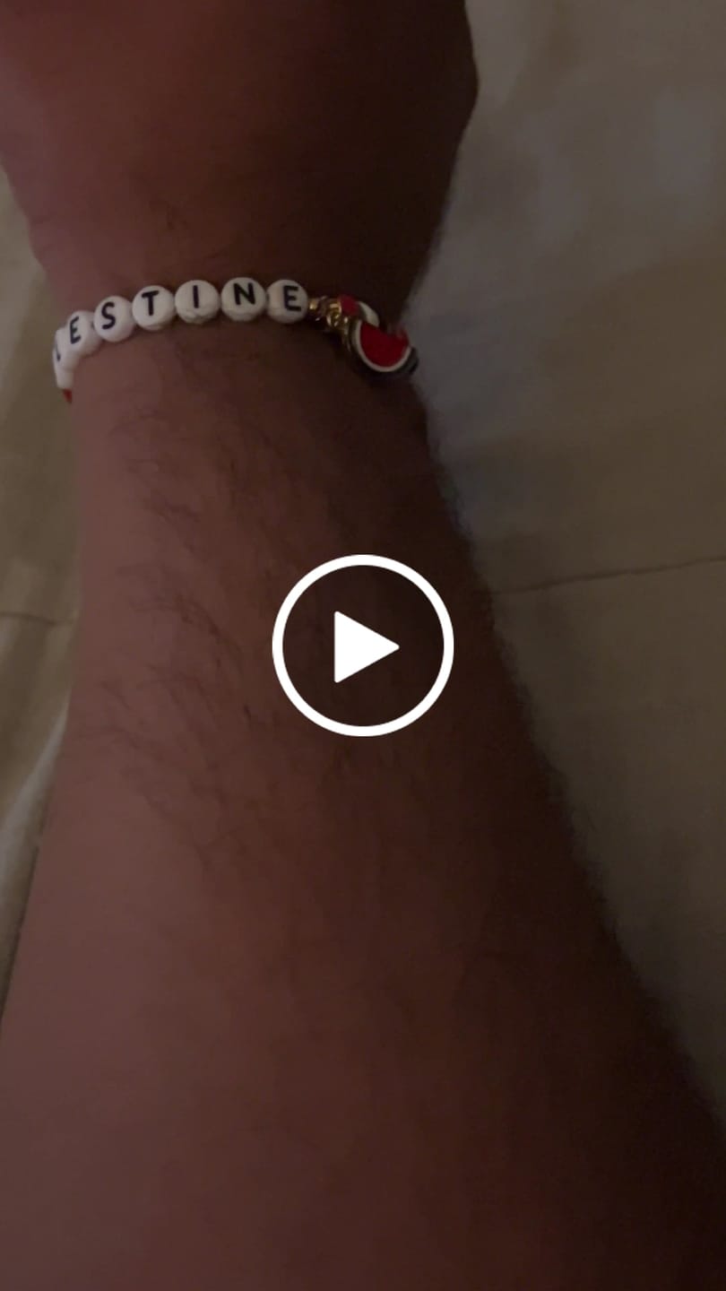Customer video review of Palestine Freedom Bracelet