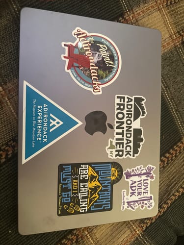 Customer photo review of The Mountains Are Calling Sticker