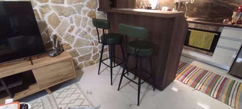 Customer photo review of Σκαμπό για Πάσο Κουζίνας Σετ 2 τεμ. Μπαρ Περιστρεφόμενα EKHO Ύψους Καθίσματος 76 εκ LB-C889C01