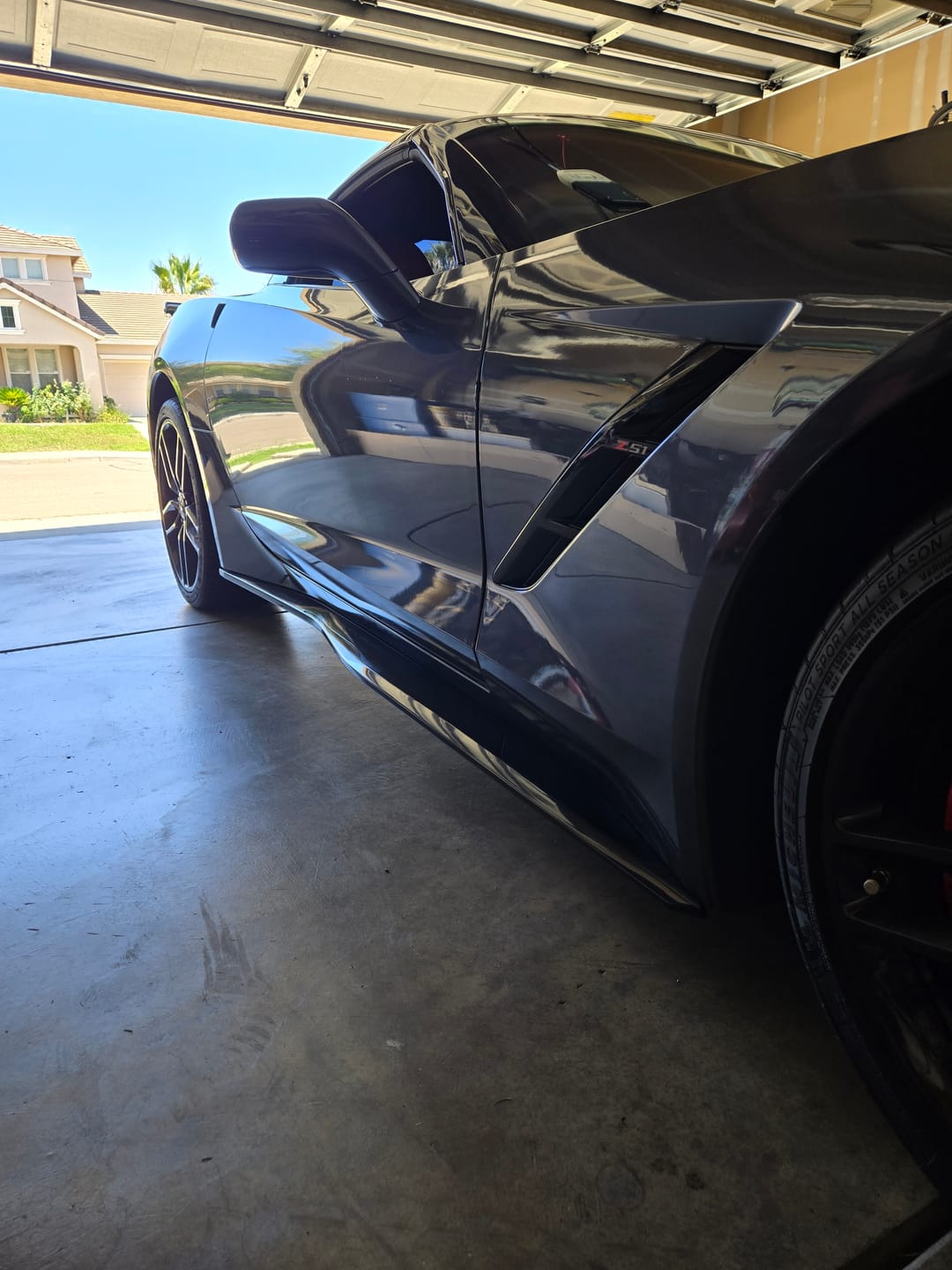 Customer photo review of Corvette C7 Z06 Conversion Side Skirts Rocker Panels