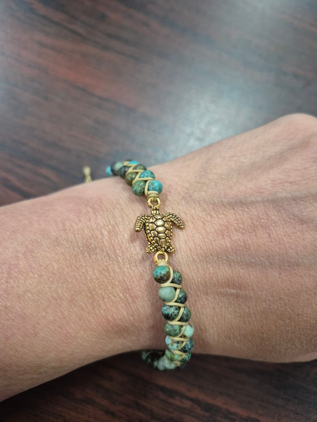 Customer photo review of Legendary Sea Turtle Bracelet
